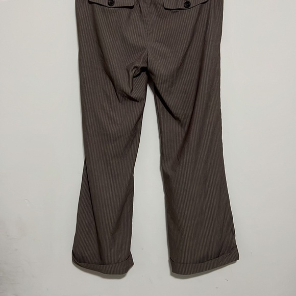 Banana Republic Brown Pinstripe Pants Size 8 - Picture 6 of 12